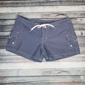 Beach Ray Blue/Gray Board Shorts - Size 5